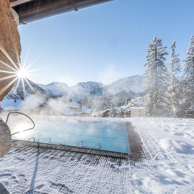 hotel with outdoor pool Switzerland